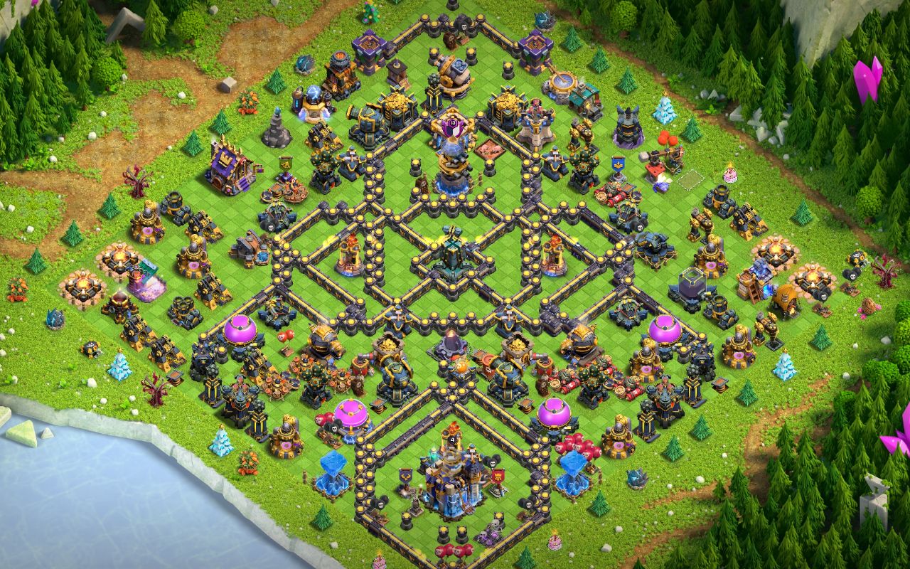 Town Hall 18 Trophy Base layout by User