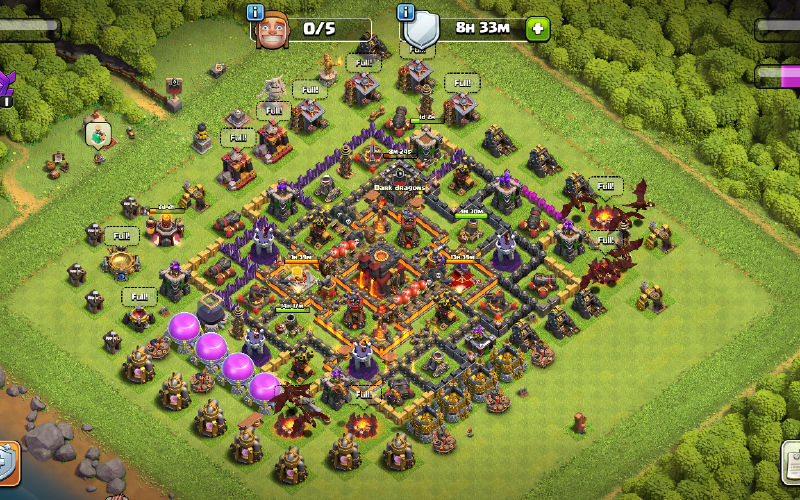Town Hall 10 Trophy Base layout by User