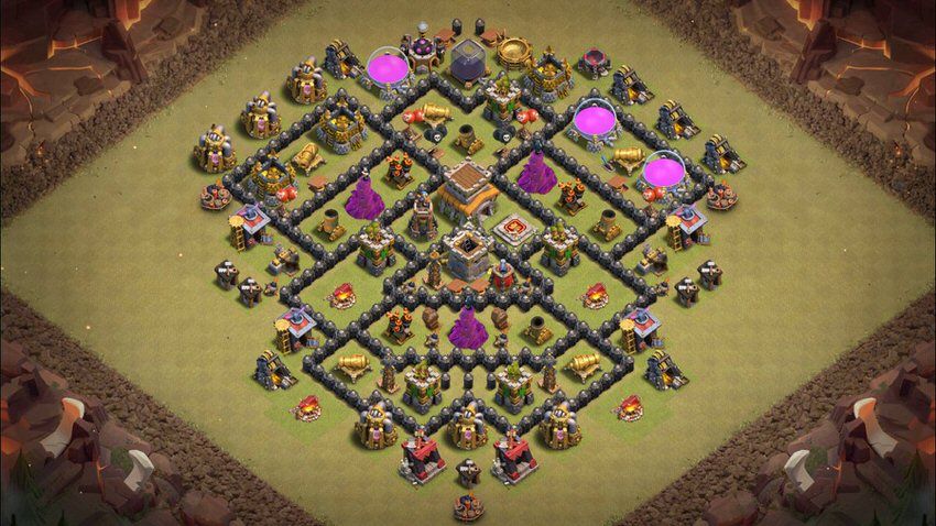 Town Hall 8 War Base layout by TReX