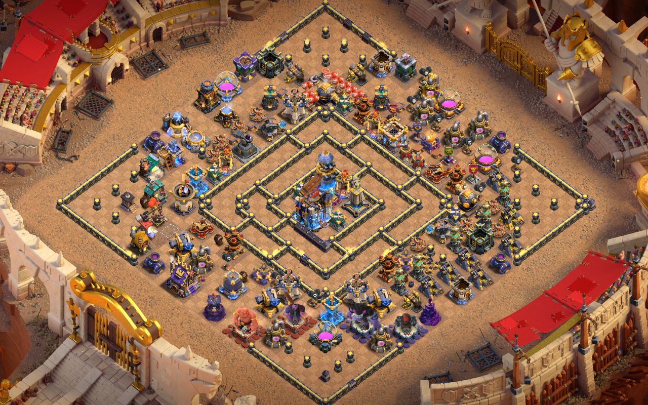 Town Hall 18 Legend Base layout by Sheikh Sadik
