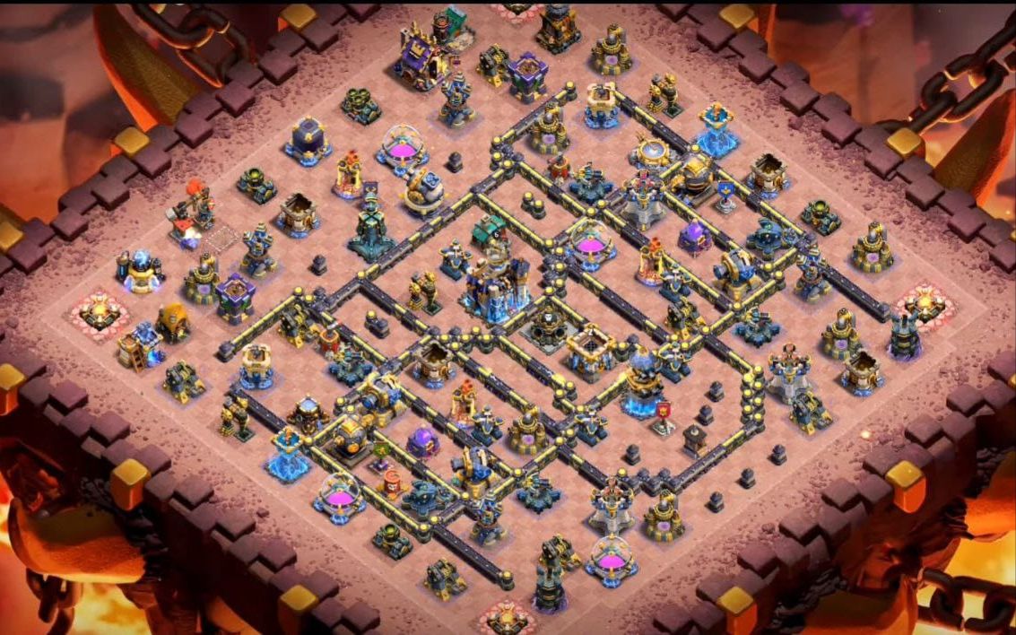 Town Hall 18 Trophy Base layout by BASE MAKER