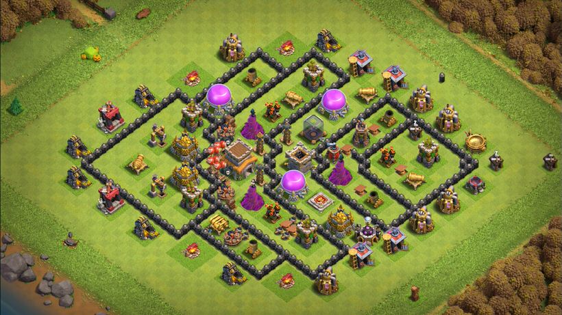 Town Hall 8 Hybrid Base layout by TReX