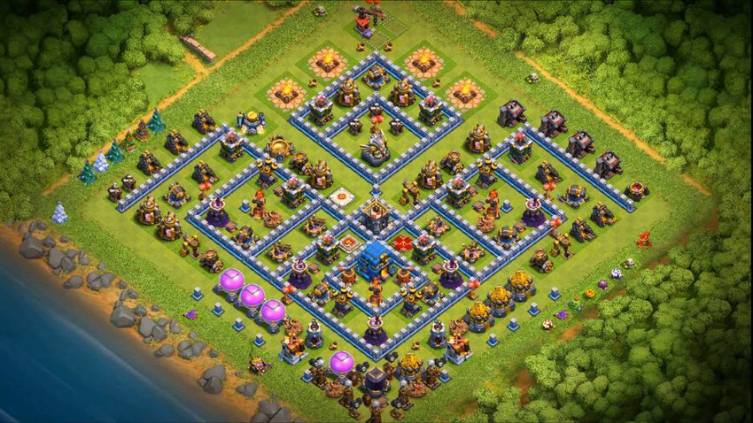 Town Hall 12 Trophy Base layout by TReX