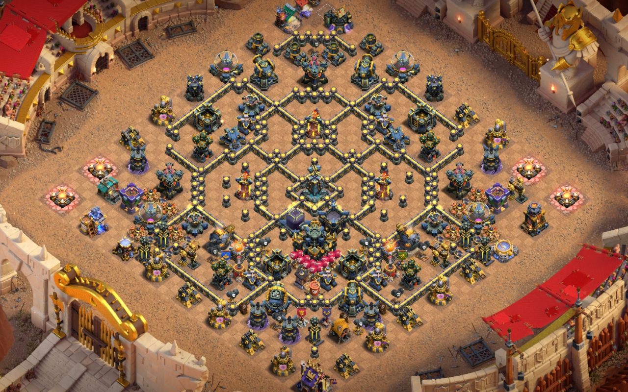 Town Hall 17 War Base layout by Mustafa