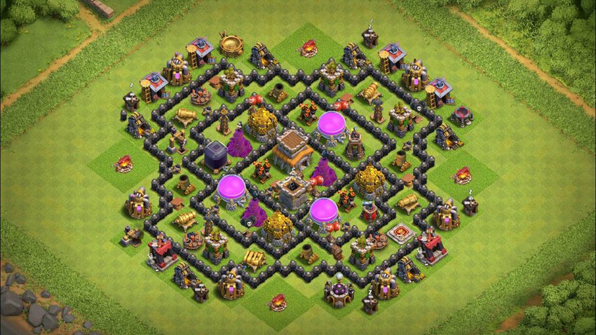 Town Hall 8 Farming Base layout by TReX