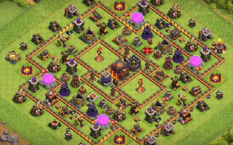 Town Hall 10 Trophy Base layout by Ray