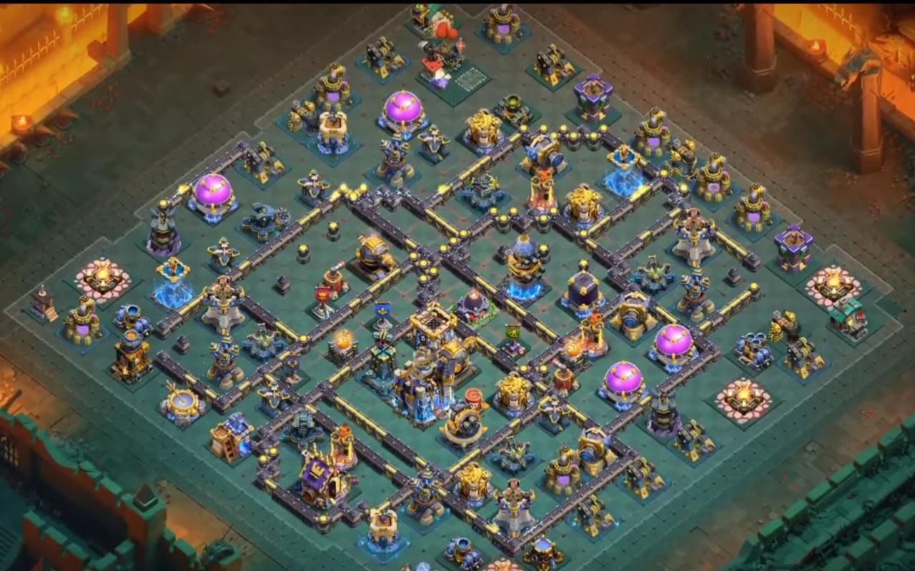 Town Hall 18 Trophy Base layout by BASE MAKER