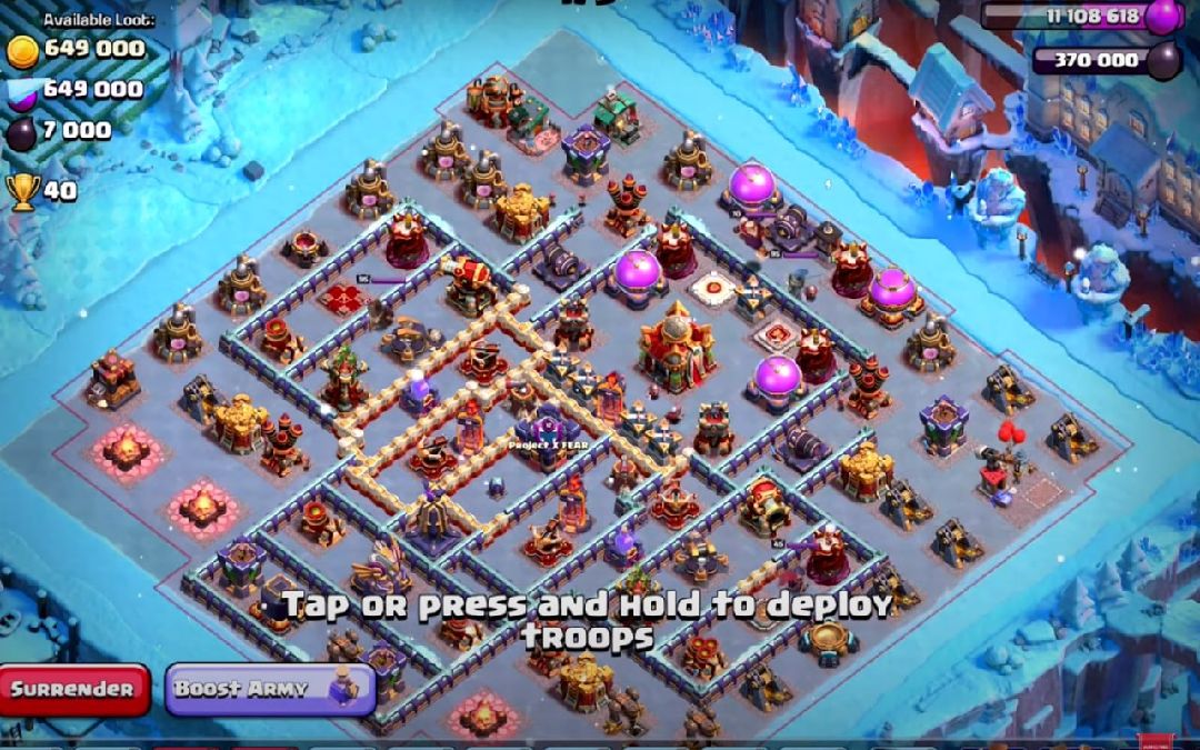 Town Hall 16 Trophy Base layout by XLR8