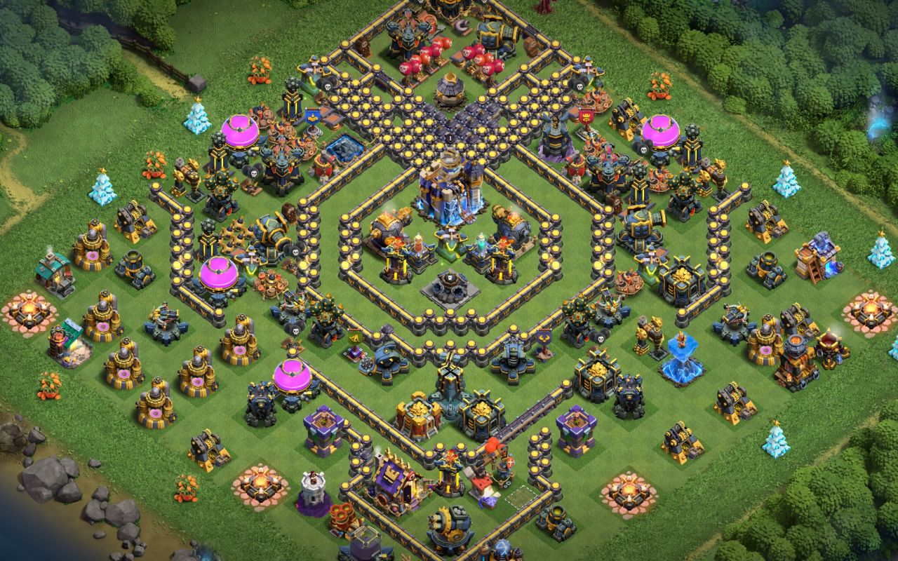 Town Hall 18 Hybrid Base layout by User