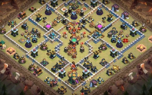 Town Hall 14 War Base layout by Gaming Sanged
