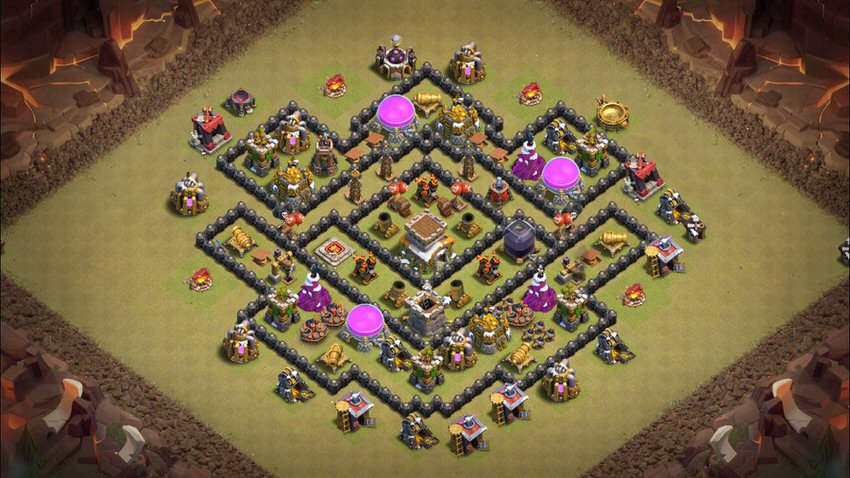 Town Hall 8 War Base layout by TReX