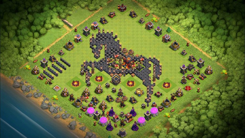 Town Hall 10 Fun Base layout by TReX