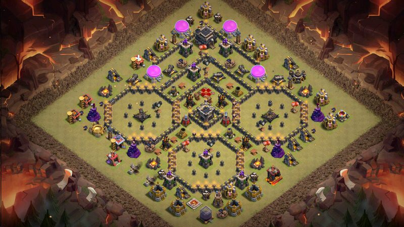 Town Hall 9 War Base layout by TReX