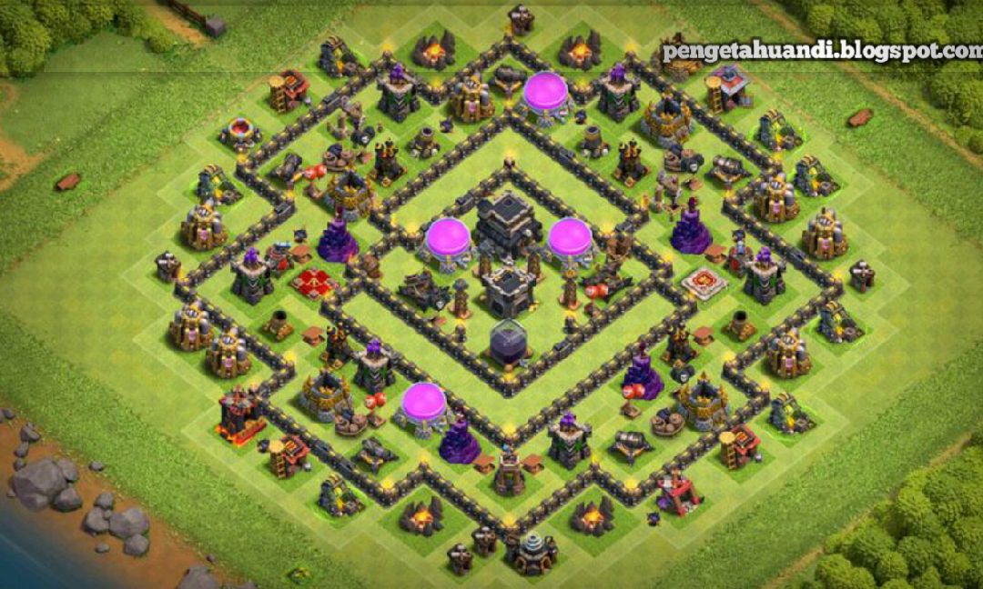 Town Hall 9 Trophy Base layout by 313