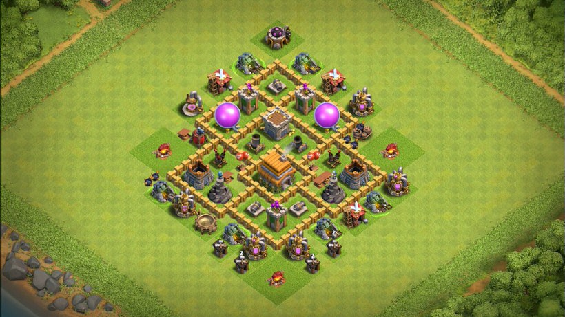 Town Hall 6 Hybrid Base layout by TReX