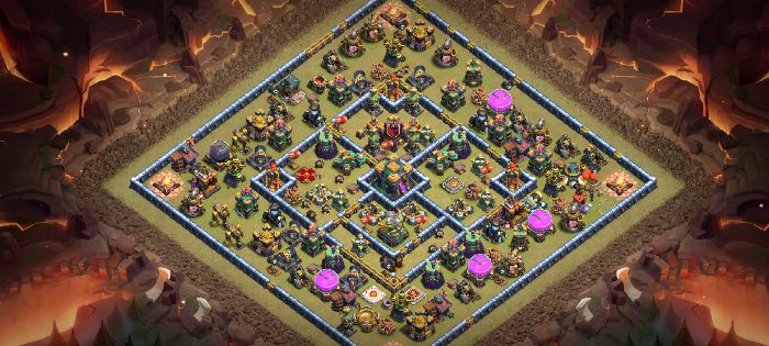 Town Hall 14 War Base layout by User