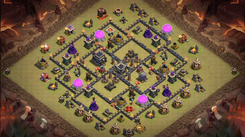 Town Hall 9 War Base layout by TReX