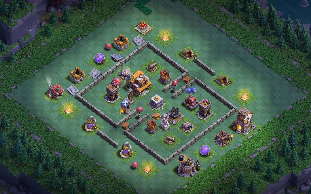 Builder Hall 5 Builder Base layout by Kwon Eunbi