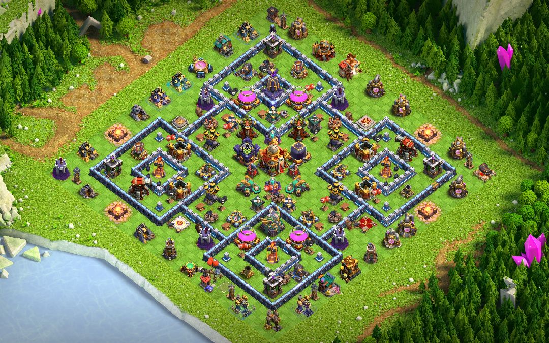Town Hall 16 Trophy Base layout by another world