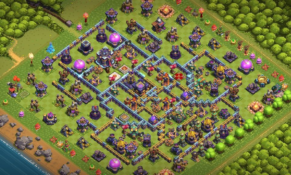 Town Hall 15 Trophy Base layout by XLR8