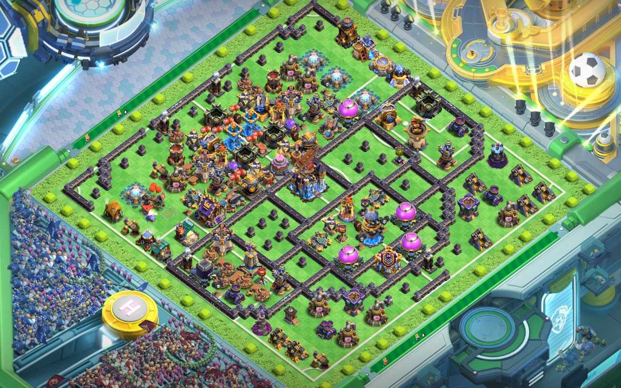 Town Hall 18 Trophy Base layout by Shakil Ahmed