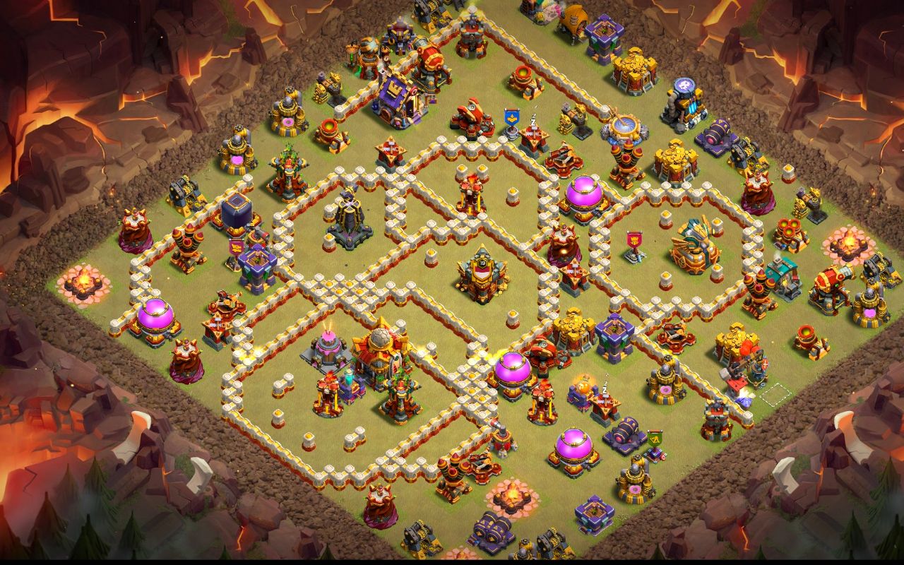 Town Hall 16 War Base layout by Reza Gunawan Atmajaya