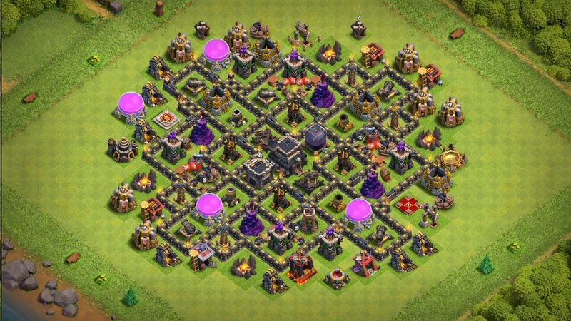 Town Hall 9 Trophy Base layout by TReX