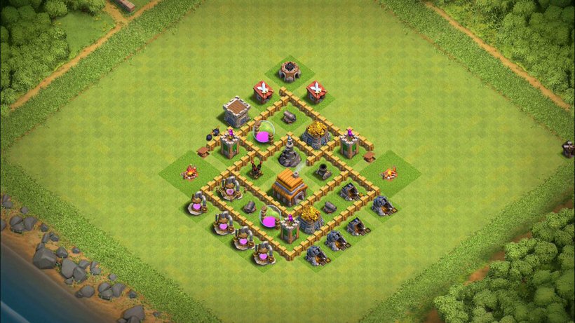 Town Hall 5 Farming Base layout by TReX