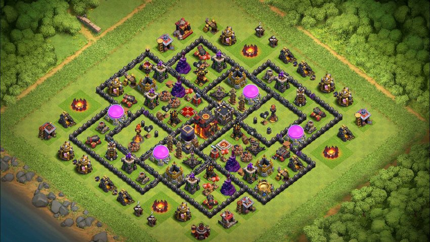 Town Hall 10 Farming Base layout by TReX