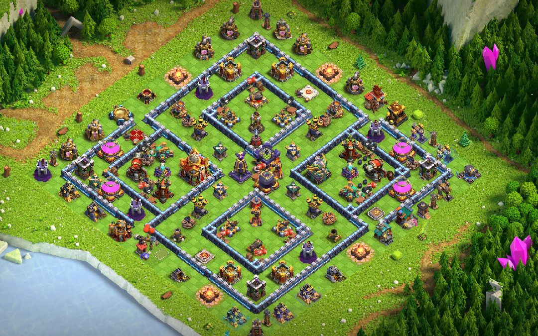 Town Hall 16 Trophy Base layout by another world