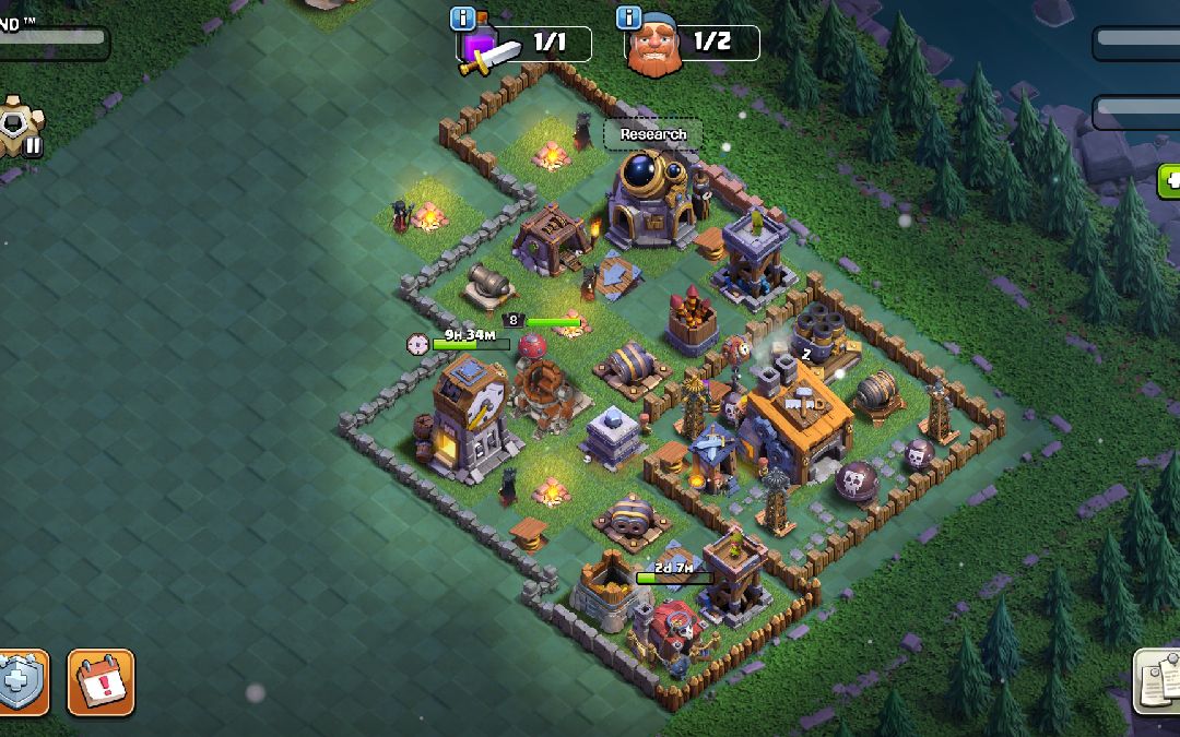 Builder Hall 8 Builder Base layout by UCHIA MADRA 😈