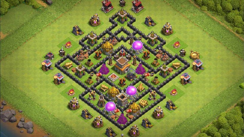 Town Hall 8 Farming Base layout by TReX