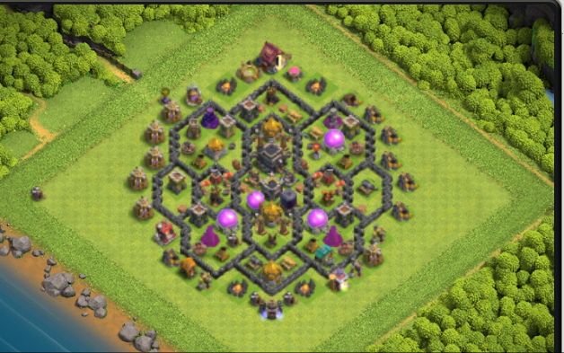 Town Hall 9 Trophy Base layout by ❤O-S_الكاهلي❤