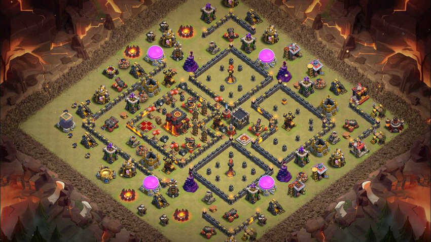 Town Hall 10 War Base layout by TReX