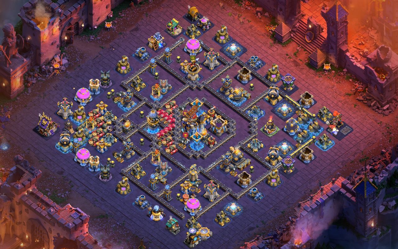Town Hall 18 War Base layout by XLR8