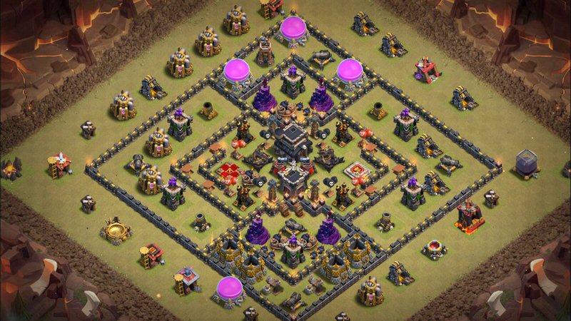 Town Hall 9 War Base layout by TReX
