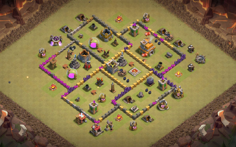 Town Hall 7 War Base layout by User