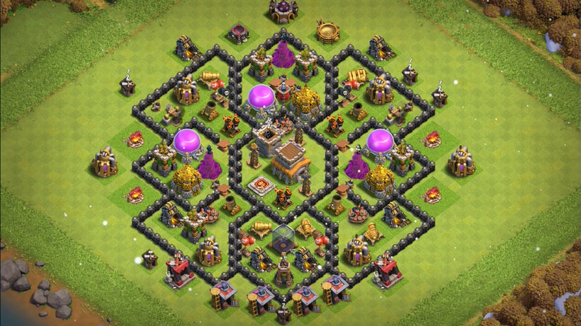 Town Hall 8 Hybrid Base layout by TReX
