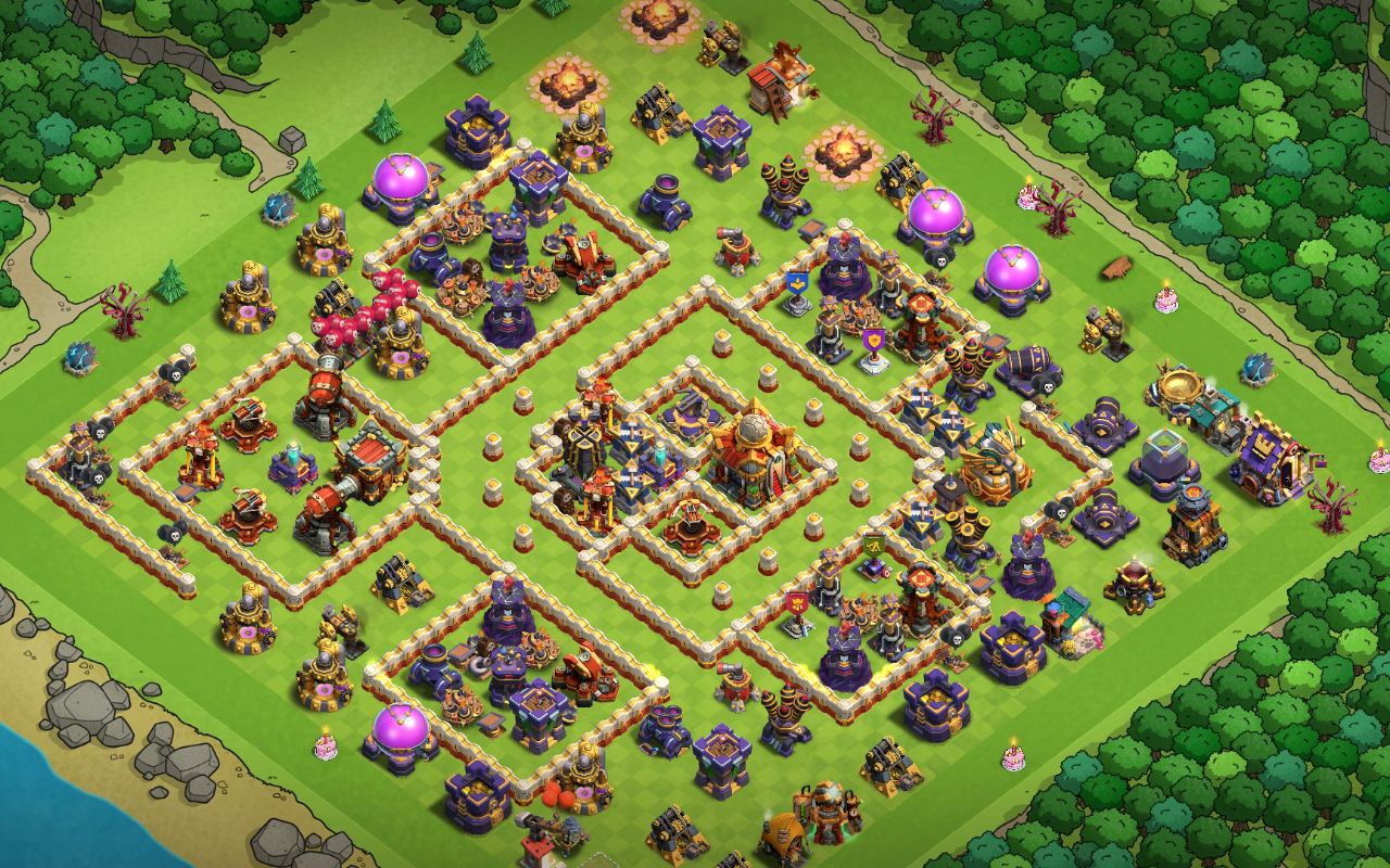 Town Hall 16 War Base layout by Saud