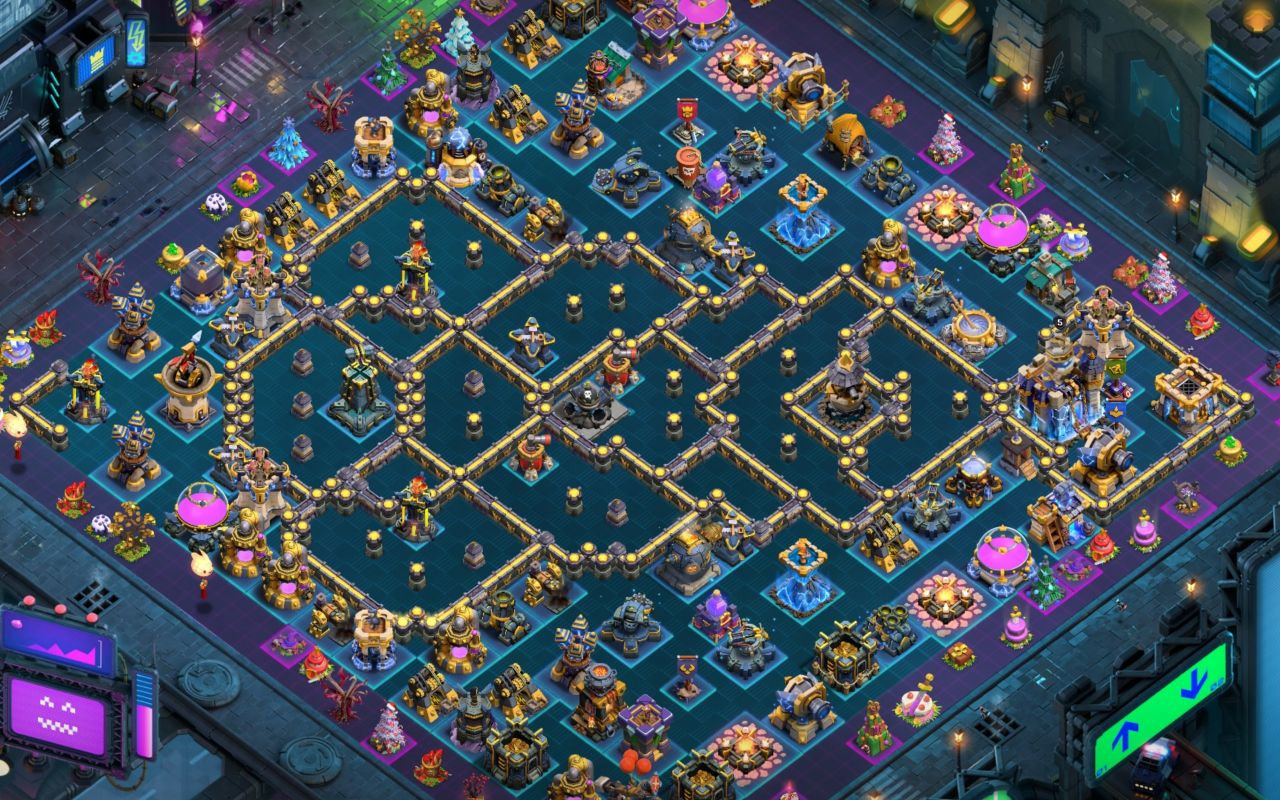 Town Hall 18 Trophy Base layout by Ares