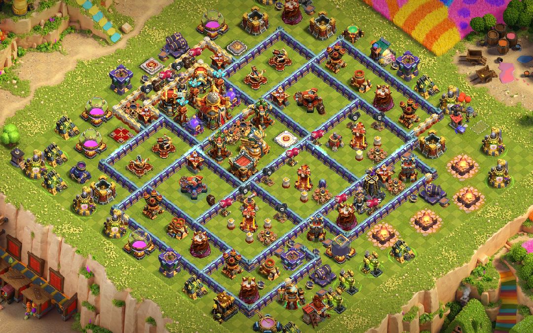 Town Hall 16 Trophy Base layout by Atilla The Pun