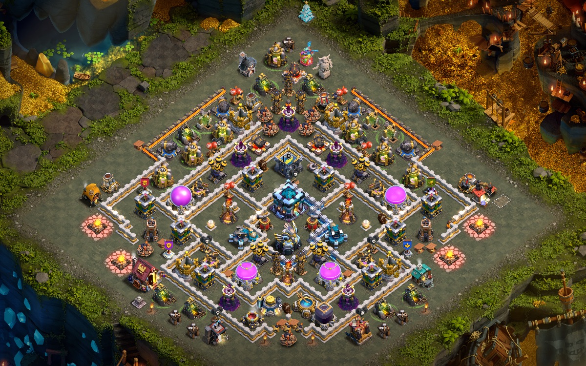 Town Hall 13 War Base layout by Hansal