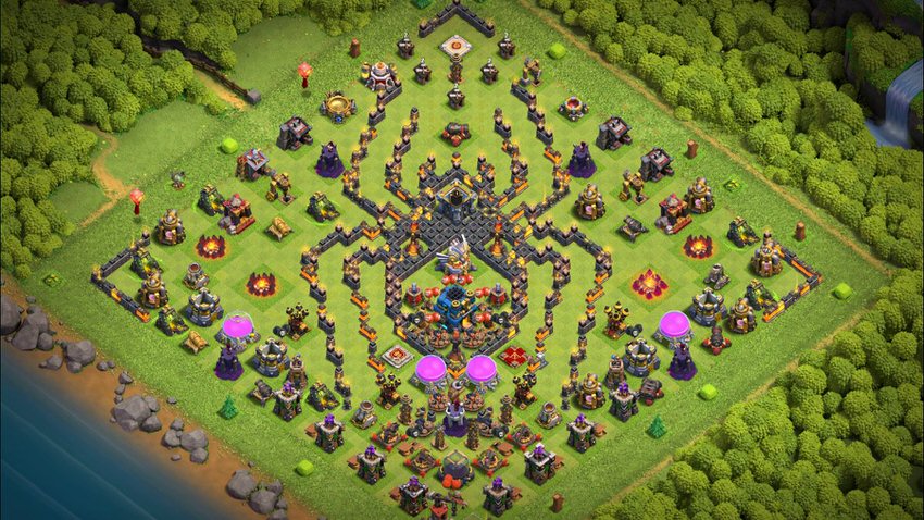 Town Hall 12 Fun Base layout by TReX