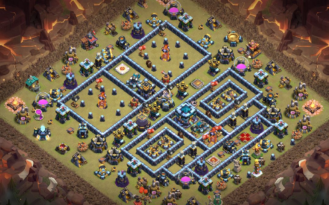 Town Hall 13 War Base layout by Bal Krishna Budha