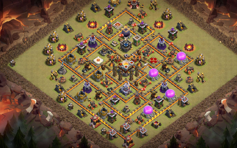 Town Hall 11 Hybrid Base layout by 0=={}=Venom=>
