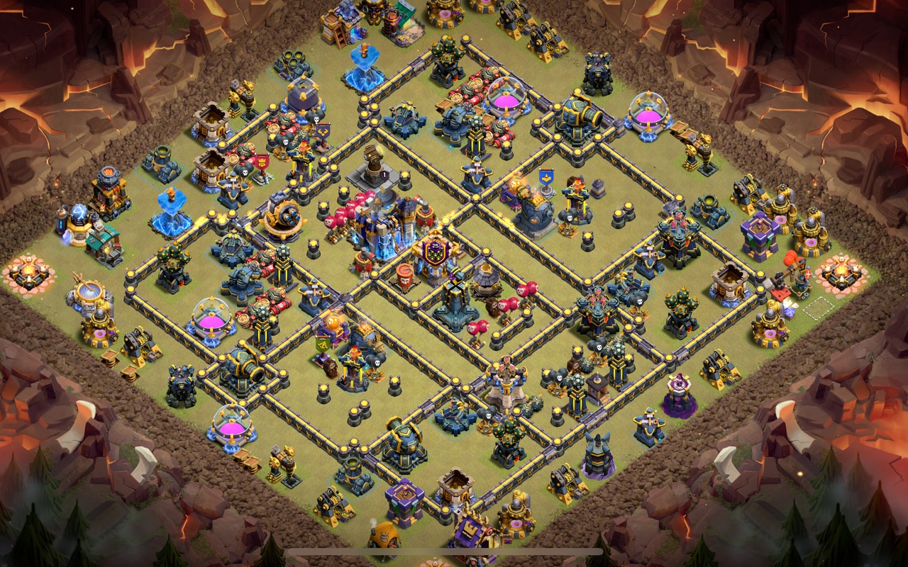 Town Hall 18 War Base layout by Kings Villa