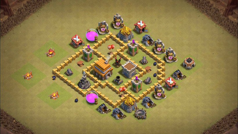 Town Hall 5 War Base layout by TReX