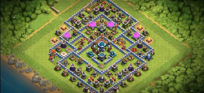 Town Hall 13 Trophy Base layout by TReX