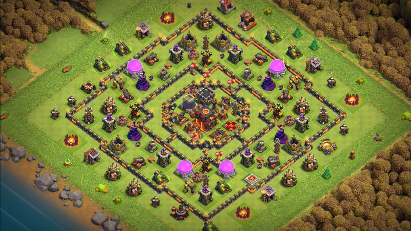 Town Hall 10 Trophy Base layout by TReX