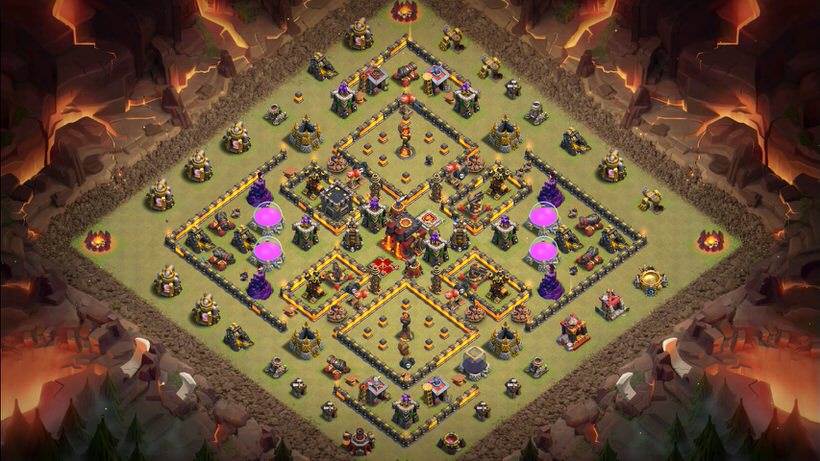 Town Hall 10 War Base layout by TReX